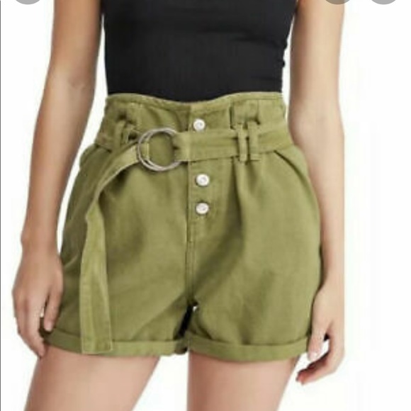 FREE PEOPLE green Sage shorts - Picture 2 of 11